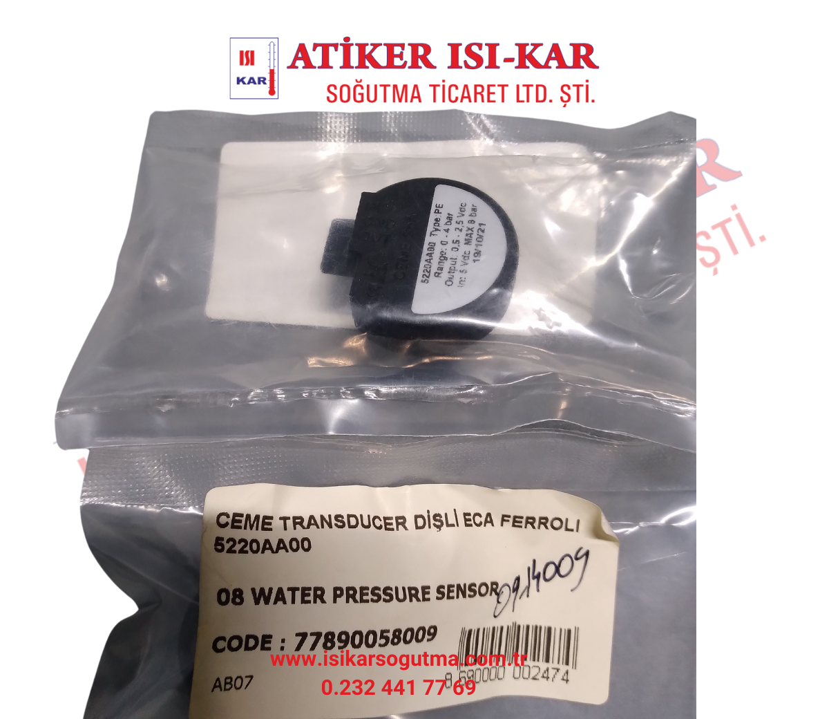 TRANSDUCER ECA FERROLİ DİŞLİ