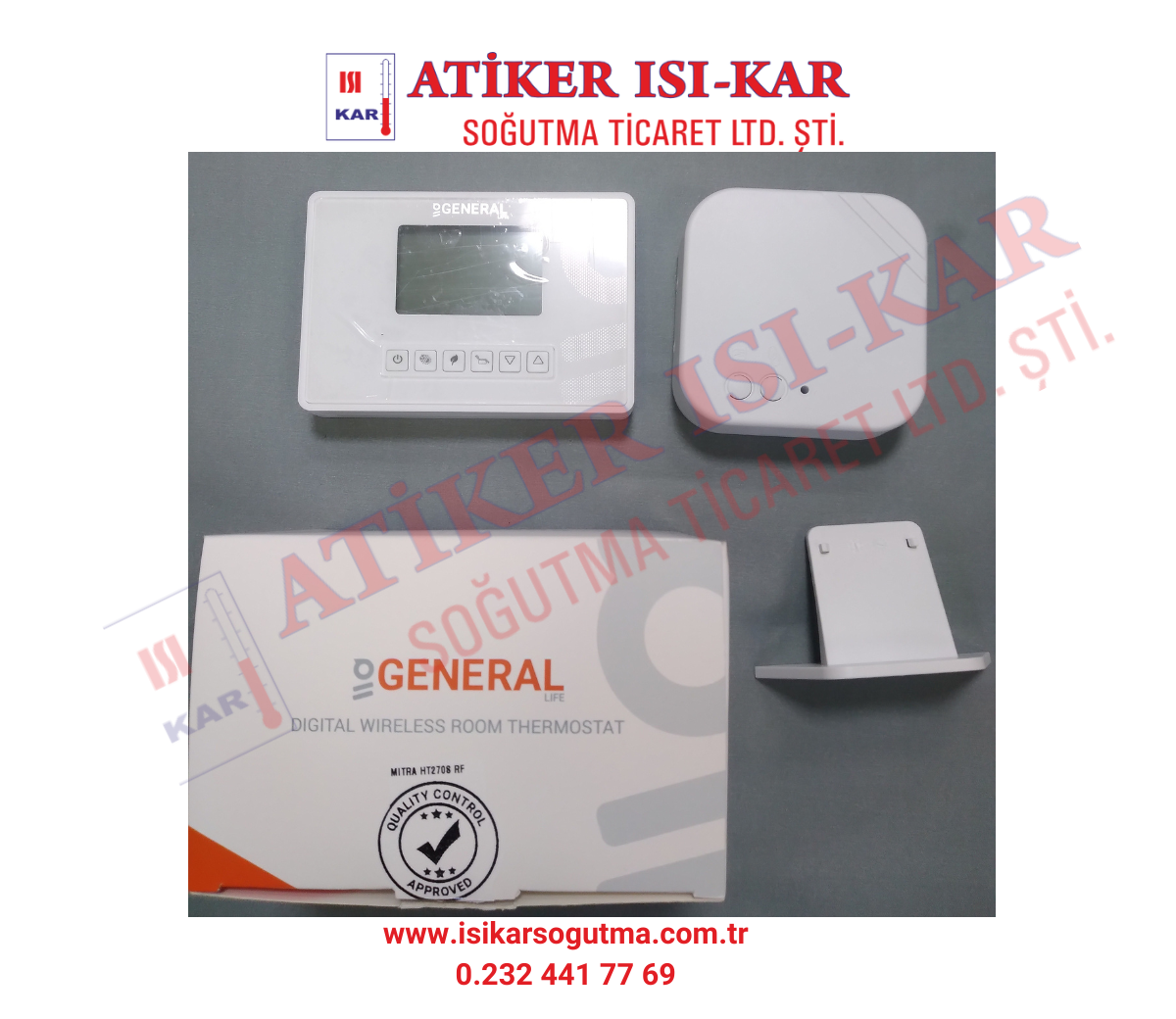 GENERAL MİTRA 270S RF KABLOSUZ ODA TERMOSTAT